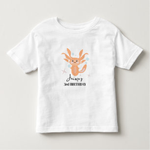 Camiseta Pastel Axolotl Ocean Creator Aniversário