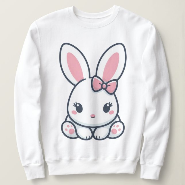 Camiseta Pastel Bunny Charm (Frente do Design)