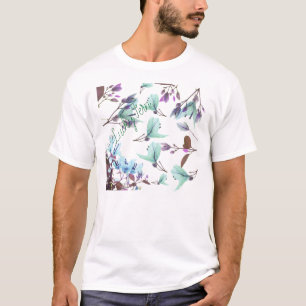 Camiseta Pastel Colors Bougainvillea Flowers
