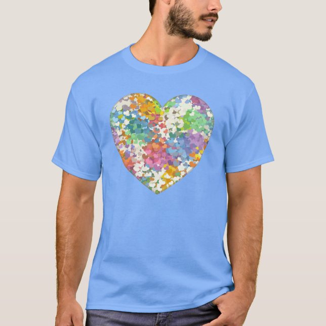 Camiseta Pastel Confetti Hearts (Frente)
