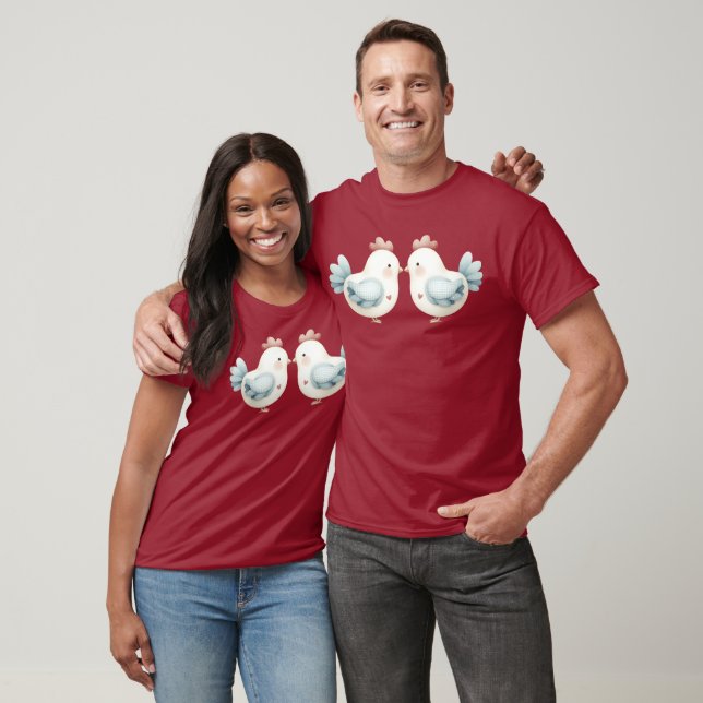 Camiseta Pastel Cottagecore Chicken (Unissex)