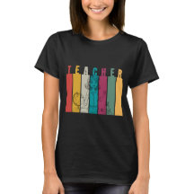 Camiseta Pastel de Professor Fofo e Moderno
