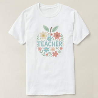 Camiseta Pastel Floral Apple Design