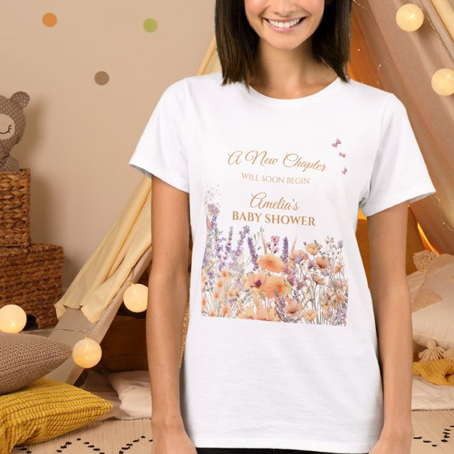 Camiseta Pastel Floral Watercolor (Criador carregado)