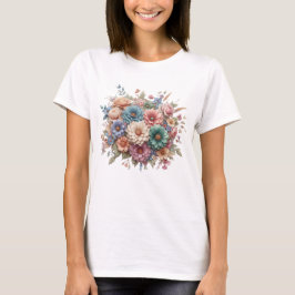 Camiseta Pastel Garden Bliss