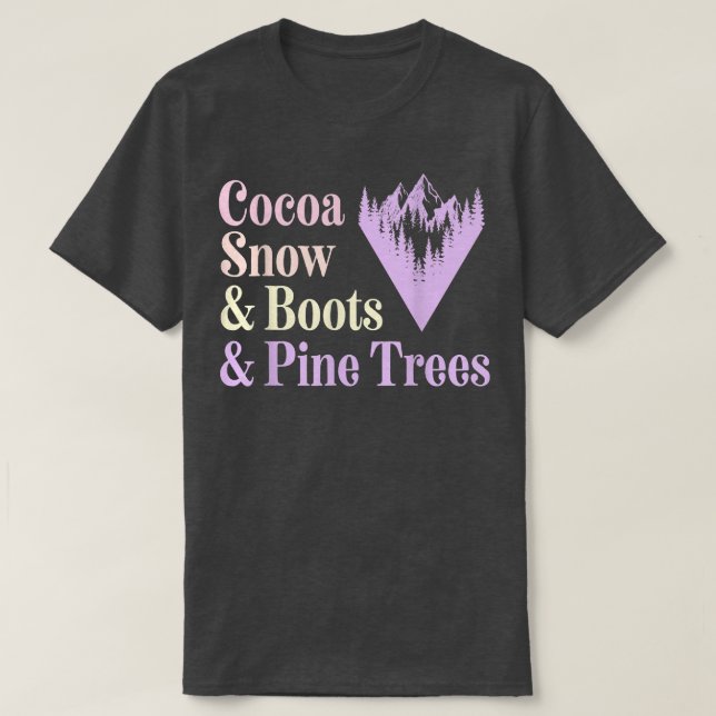 Camiseta Pastel Gelado Estético Inverno Cacau Neve e (Frente do Design)