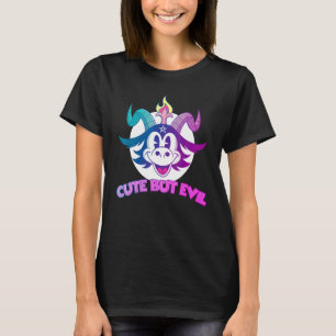 Camiseta Pastel Goth Baphomet Fofo Mas Mau