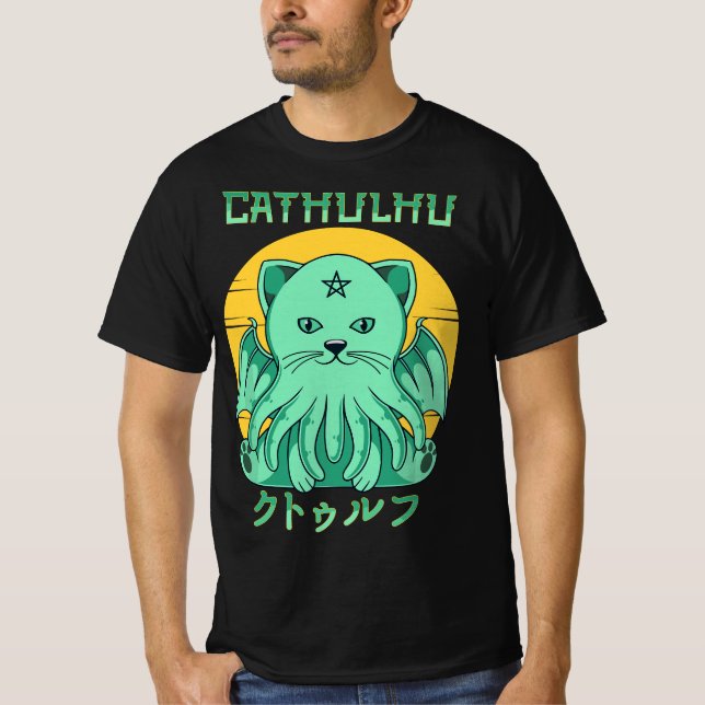 Camiseta Pastel Goth Cthulhu figur kawaii Cathulhu demon  (Frente)