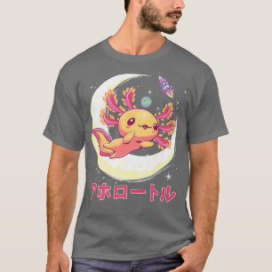 Camiseta Pastel Goth Cute Axolotl Kawaii Japanese Anime Aes