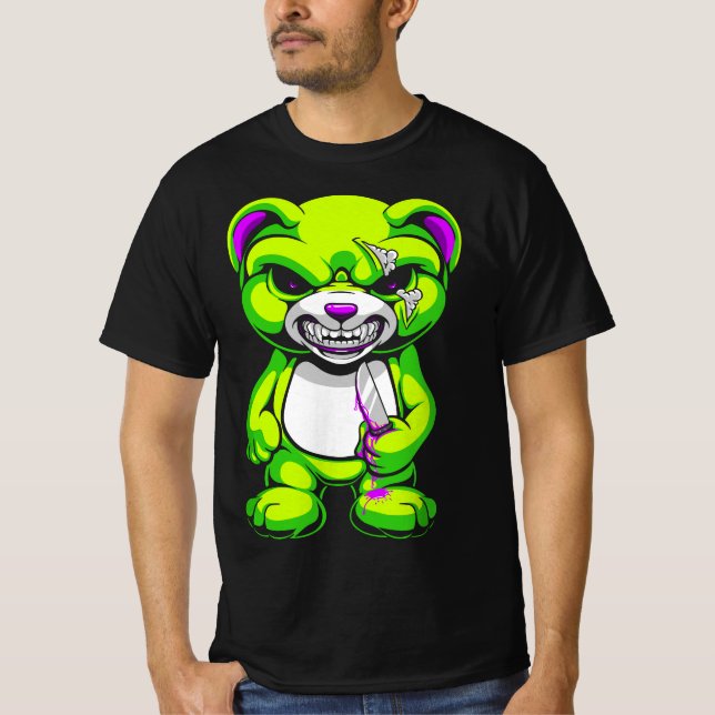 Camiseta Pastel Goth Evil Teddy Bear  (Frente)