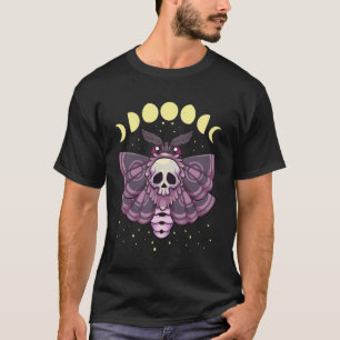 Camiseta Pastel Goth Kawaii Anime Borboleta Assustadora com