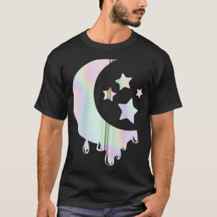 Camiseta Pastel Goth Moon with Stars