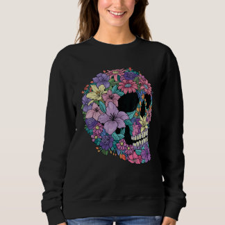 Camiseta Pastel Goth Rose Flower Floral Skull Tattoo Occult