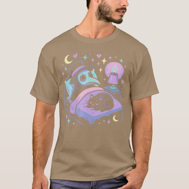Camiseta Pastel Goth Sleeping Plague Doctorshirt Sleep fami (Frente)