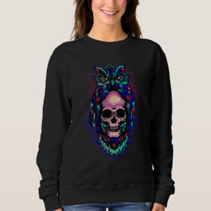 Camiseta Pastel Gothic Owl Skull Nocturnal Bird Watch