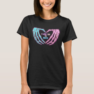 Camiseta Pastel Gótico Eu Te Amo Ao Dia de os namorados Da 