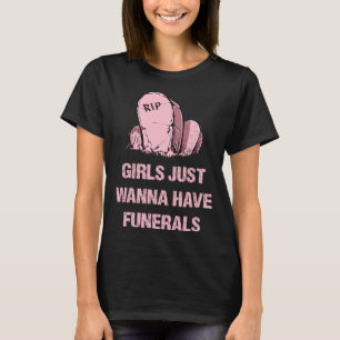 Camiseta Pastel Gótico Gótico-Rosa Grave Para Mulheres Meni