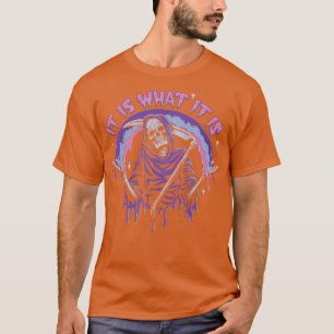 Camiseta Pastel Gótico Grim Reaper É O Que É