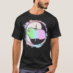 Camiseta Pastel Gótico Guiné Pig Yin Yang Design Premium 