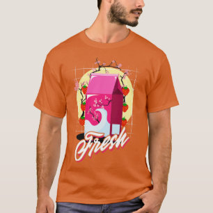 Camiseta Pastel Gótico Morango Leite Kawaii 90 Japonês