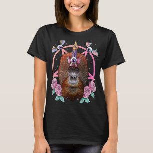 Camiseta Pastel Gótico Orangutan Pagan Creepy Menhera Orang
