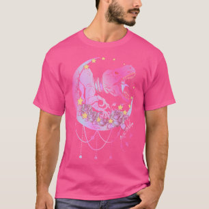 Camiseta Pastel Gótico Trex Crescent Kawaii Moon