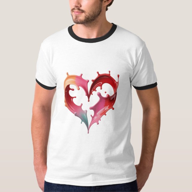 Camiseta Pastel Heart Graphic Tee (Frente)