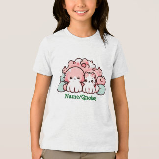 Camiseta Pastel Kawaii Pets Illustration Cute Animals