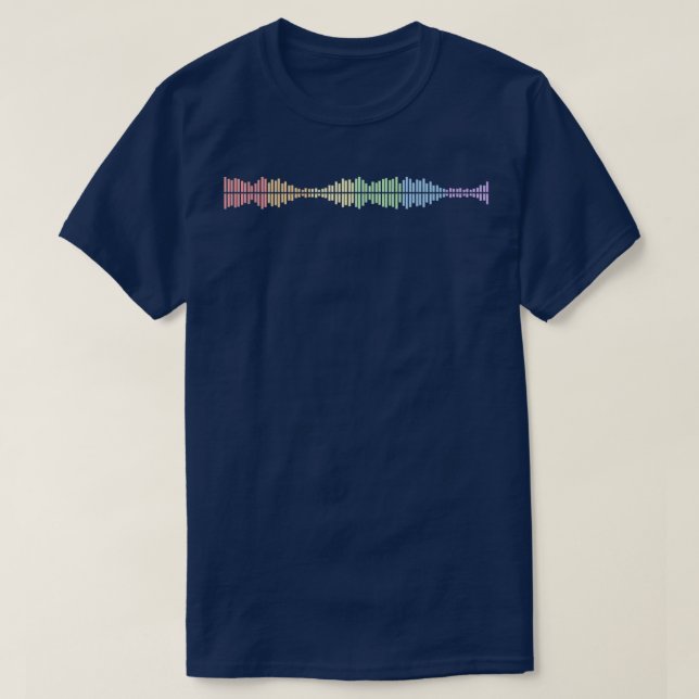 Camiseta Pastel Linhas Arco-Íris Sutil Orgulho LGBT Orgulho (Frente do Design)