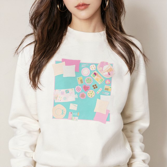 Camiseta Pastel Picnic Aesthetic Cozy Cute Sweatshirt (Criador carregado)