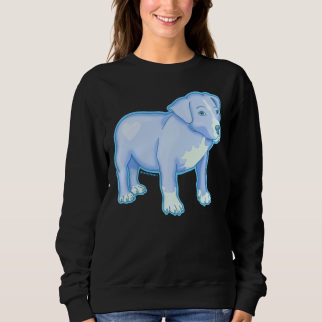 Camiseta Pastel Pitbull Azul (Frente)