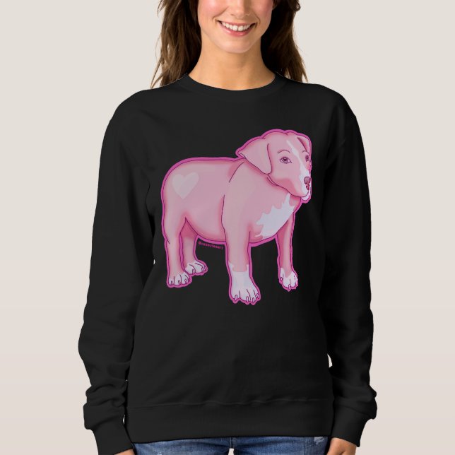 Camiseta Pastel Pitbull - Rosa (Frente)