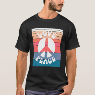Camiseta Pastel Retro Vintage 60s 70s Hippie do Sinal de Pa