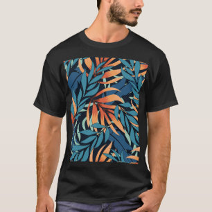 Camiseta Pastel Tropical Abstrato Botânica