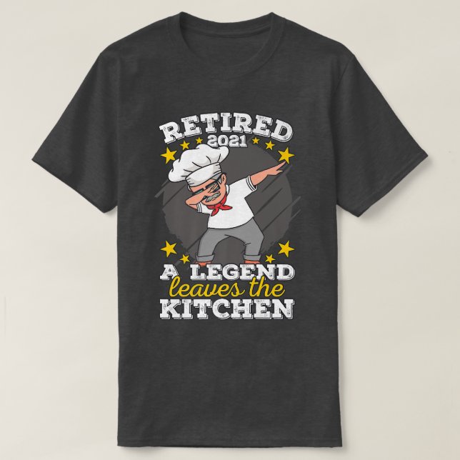 Camiseta Pastelaria Aposentada Cookretireme (Frente do Design)