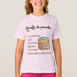Camiseta Pastelaria Pancake Recebe Crianças Adolescentes Fa