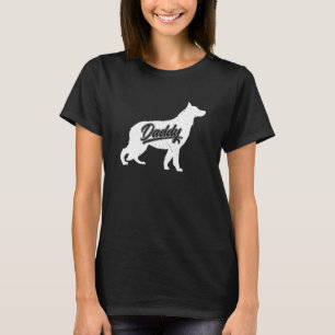 Camiseta Pastor Alemão Alemão Pai Papai Pais De Alemão Masc