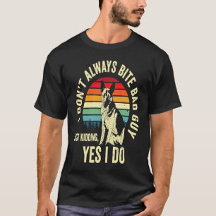 Camiseta Pastor Alemão Cão Policial K9 Aplicação da Lei