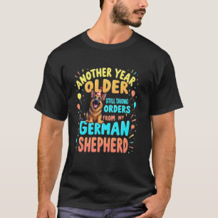 Camiseta Pastor Alemão Dia de Aniversário Engraçado 2