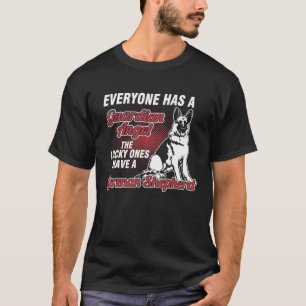 Camiseta Pastor Alemão é Meu Anjo da Guarda Dono de Cachor