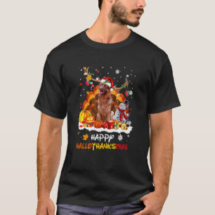 Camiseta Pastor Alemão Feliz Hallothanksmas