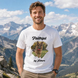 Camiseta Pastor Alemão GSD Foto Fiel por Natureza