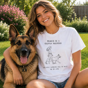 Camiseta Pastor Alemão humor GSD
