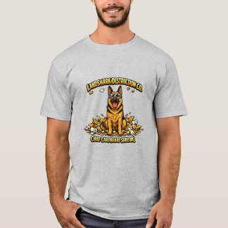 Camiseta Pastor Alemão "Landshark Destruction Co.'"