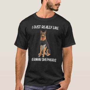 Camiseta Pastor Alemão Legal Para Homens Mulheres GSD Cão K