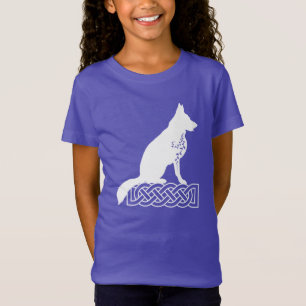 Camiseta Pastor Alemão Loki Nó de Marinheiro Branco  