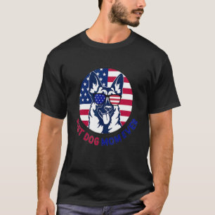 Camiseta Pastor Alemão Melhor Mãe de Cachorro de Todos os T