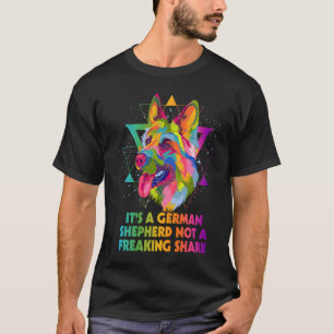 Camiseta Pastor Alemão Não é um Tubarão Humor Shepard