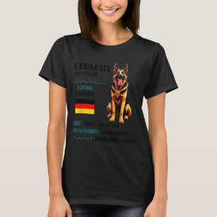 Camiseta Pastor Alemão Origem Pastor Alemão Engraçado Amant