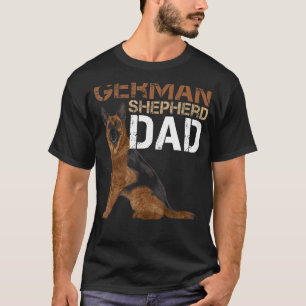 Camiseta Pastor Alemão Pai Dono Pastor Alemão Cão Cão